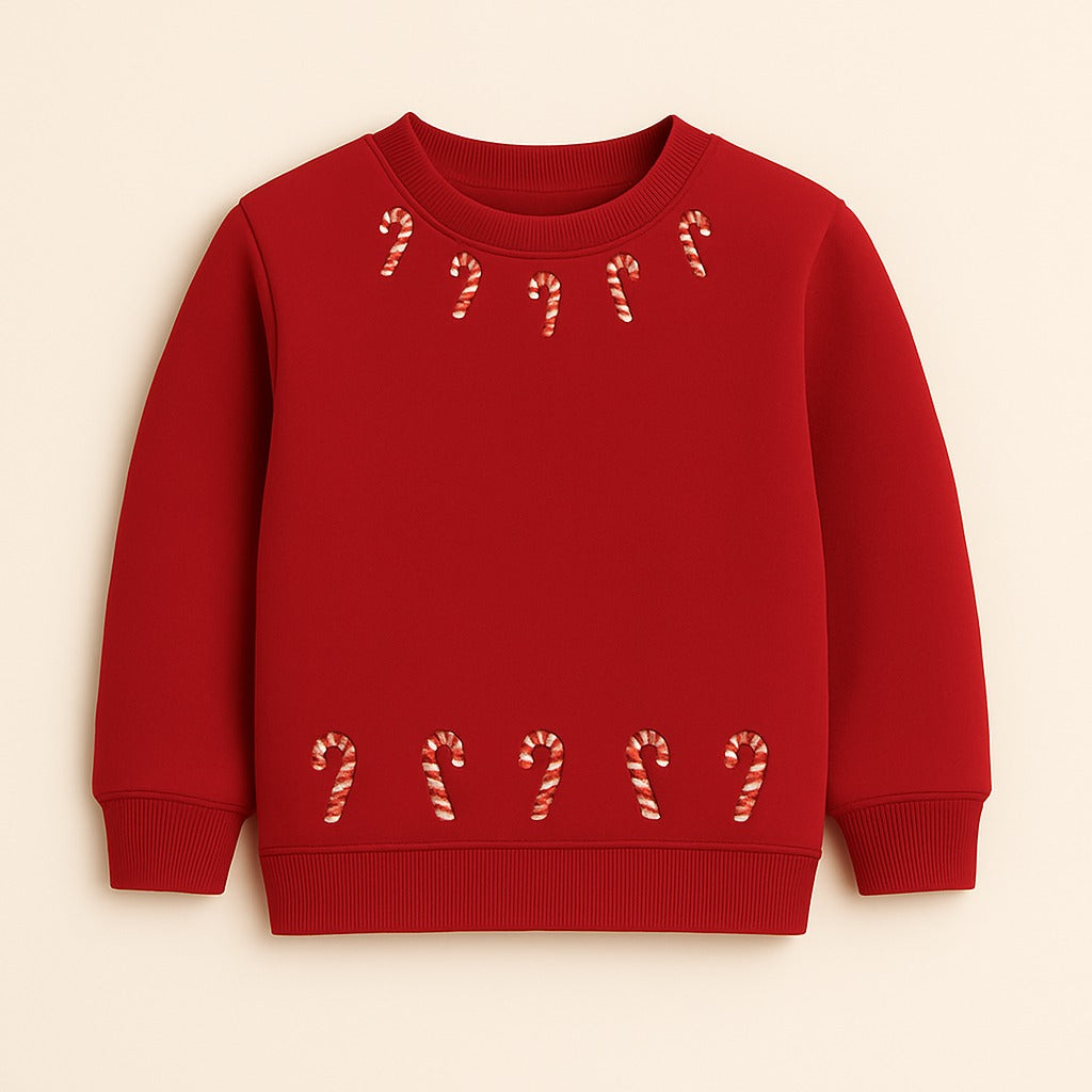 Red Christmas Candy Sweatshirt