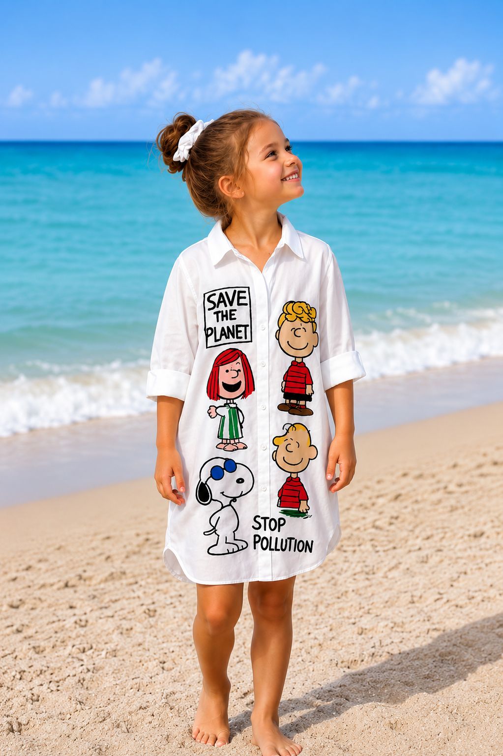 The "Mama & Mini" White Printed Shirts