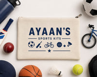 Custom Name Premium Canvas Zipper Pouch | Multi-Purpose Organizer for Stationery, Chargers & Accessories (Copy)