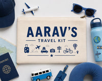 Custom Name Premium Canvas Zipper Pouch | Multi-Purpose Organizer for Stationery, Chargers & Accessories (Copy)