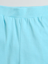 Pure Cotton Sky Blue Gamer Print Co-Ord Set