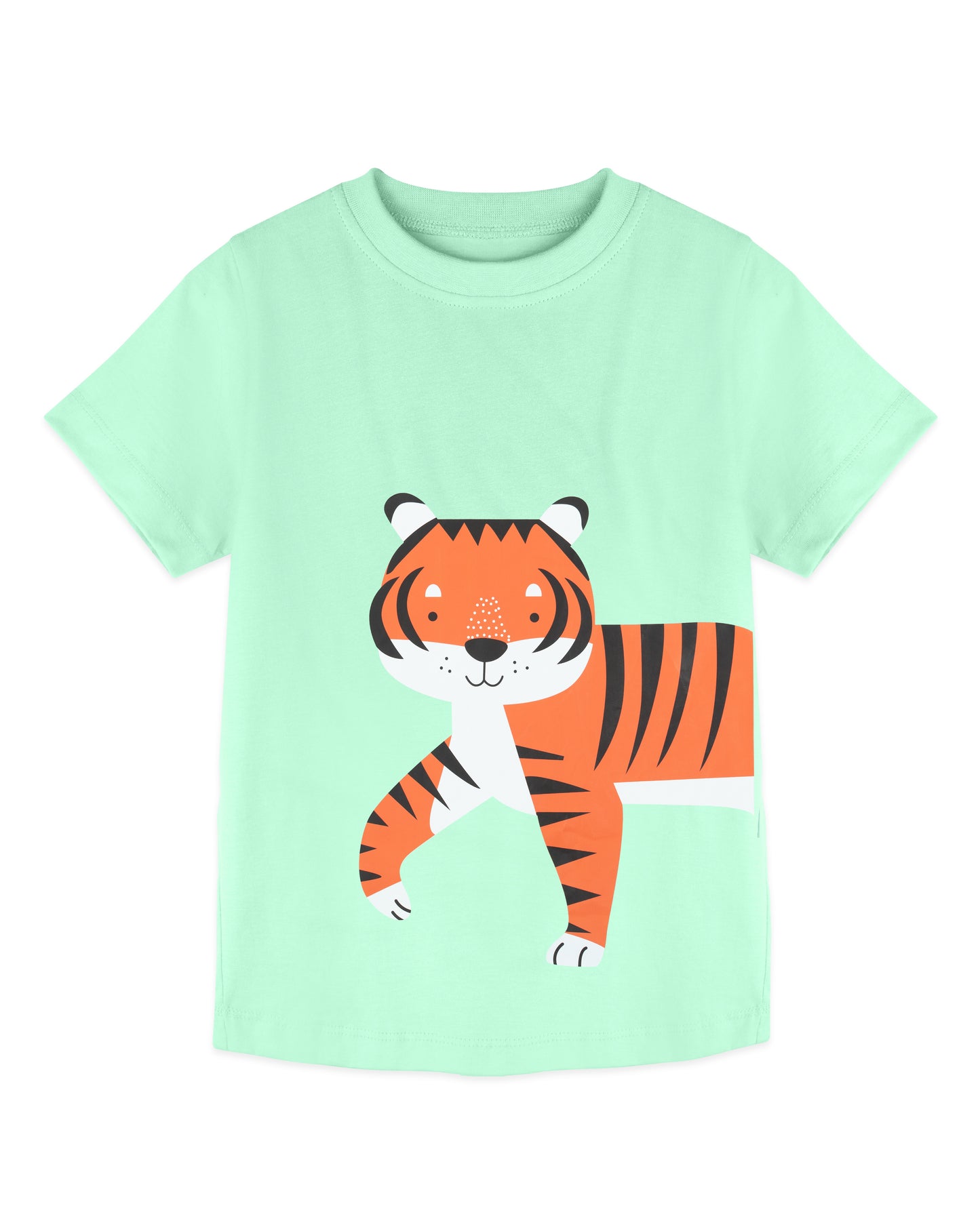 T-shirt for boys - Light Green Lion – ZipZapZoop