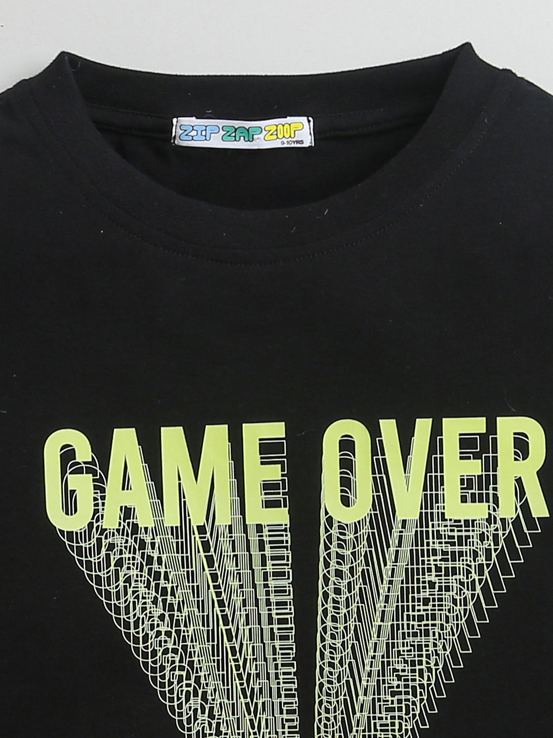kazu　Supreme 09SS Game Over Tee Black Game Over Print Half Sleeve T-shirt – ZipZapZoop