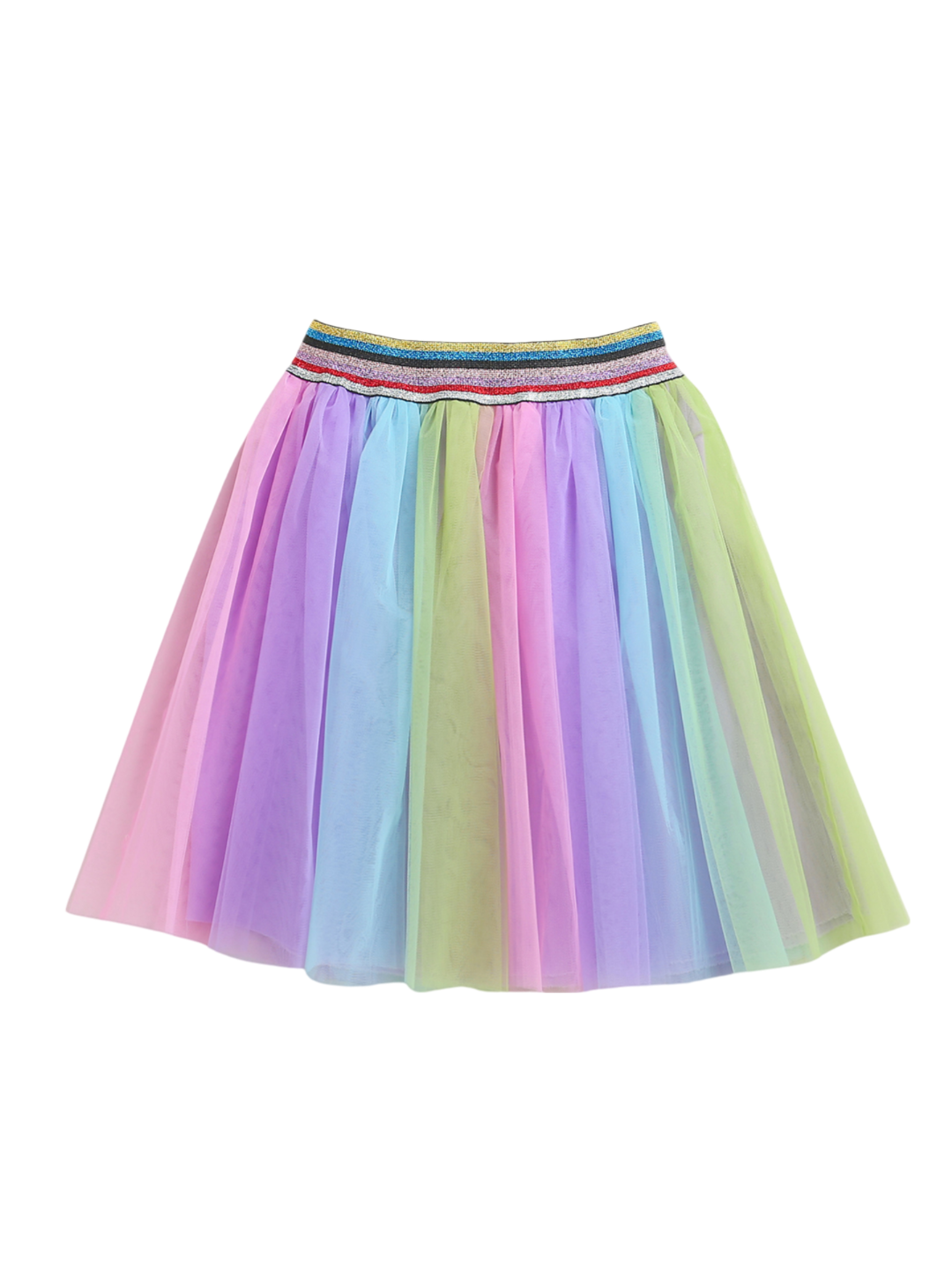 Girls Trendy Rainbow Skirt - Main Image